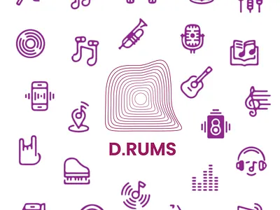 D.RUMS LOGO #dailylogochallenge branding graphic design logo