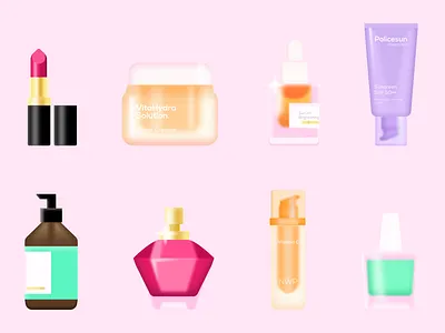 Beauty Illustration asset beauty drawing figma illustration makeup skincare vector