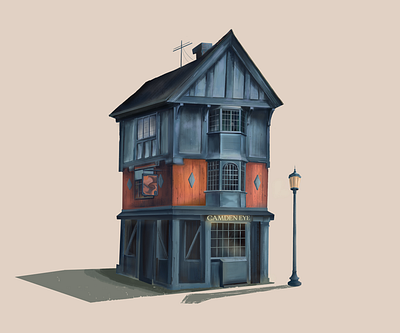 Lodge with a history 2d art artwork creative design game design house illustration