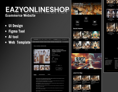 EAZYONLINE - Ecommerce Website ai figma ui website website template