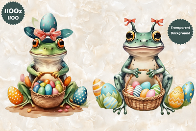 Easter Frog Illustration Clipart 3d abstract art aesthetic aesthetic print aesthetic printable aesthetic wall art animation artist branding design easter easter frog graphic design happy easter day illustration logo motion graphics ui