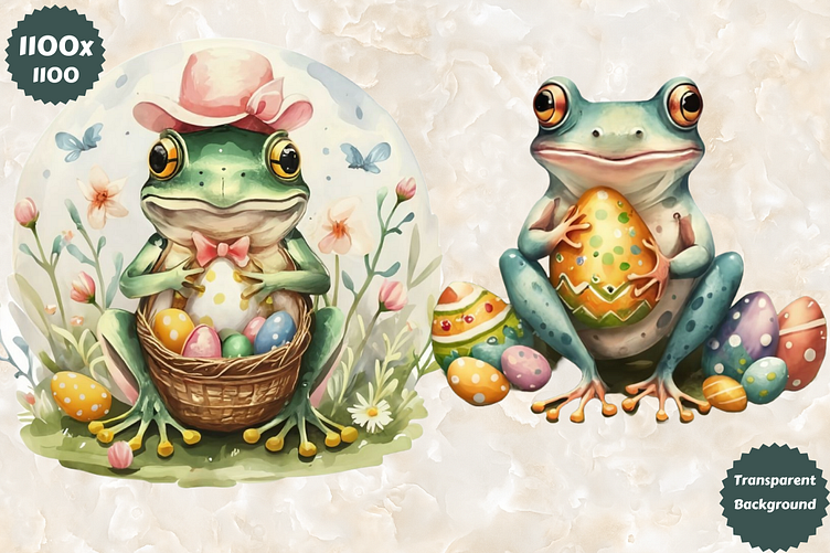 Easter Frog Illustration Clipart by Aimen Bashir on Dribbble