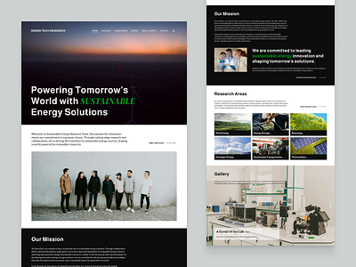 Academic Website Design for Research Group - Sustainable Energy academic design figma freelancer ui ux web design