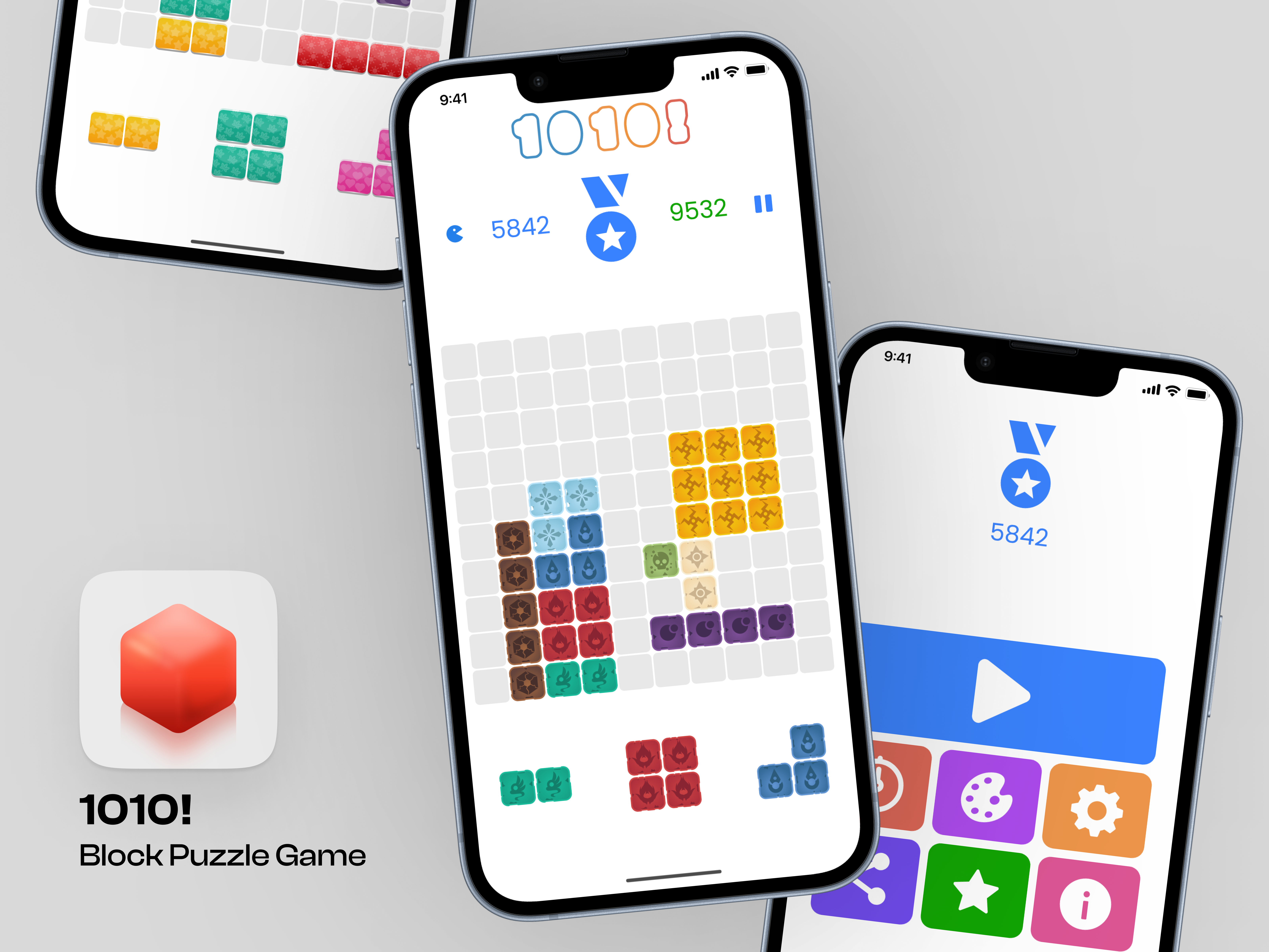 1010! - Block Puzzle Game App Ui Design by ReDesign Solution on Dribbble