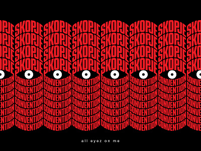 Skopje Vinyl Convention branding clean eyes illustration logo music poster typography venue visual