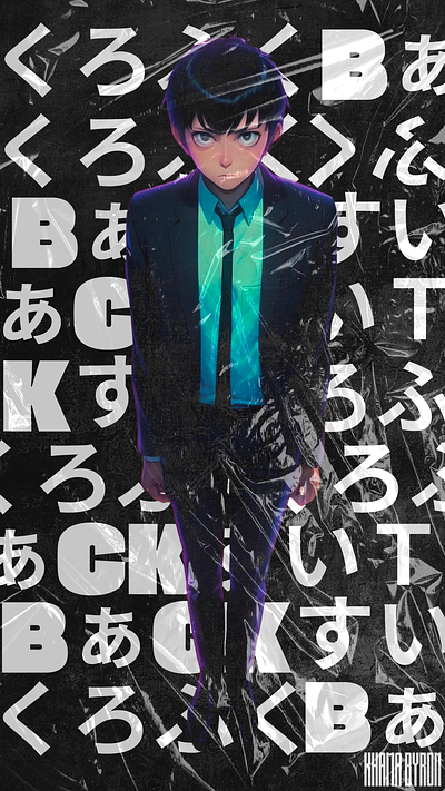 BLACK SUIT MANGA animation comic graphic design illustration manga