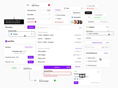 Openflow Components app components design openflow product design ui ux web