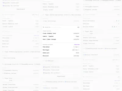 Command Bar ai app automatons command bar keyboard product design ui ux web