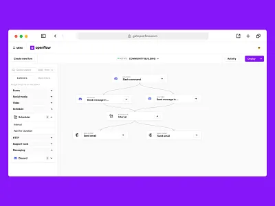 Flow Automation ai app automation design flow openflow product design ui ux