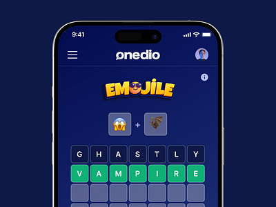 Introducing Emojile: Onedio's Newest Game! game mobile ux uı wordle