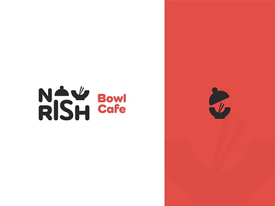 Nourish Bowl Cafe Logo brand brand design brand identity branding food branding food identity food logo graphic design identity design logo logo concept logo design