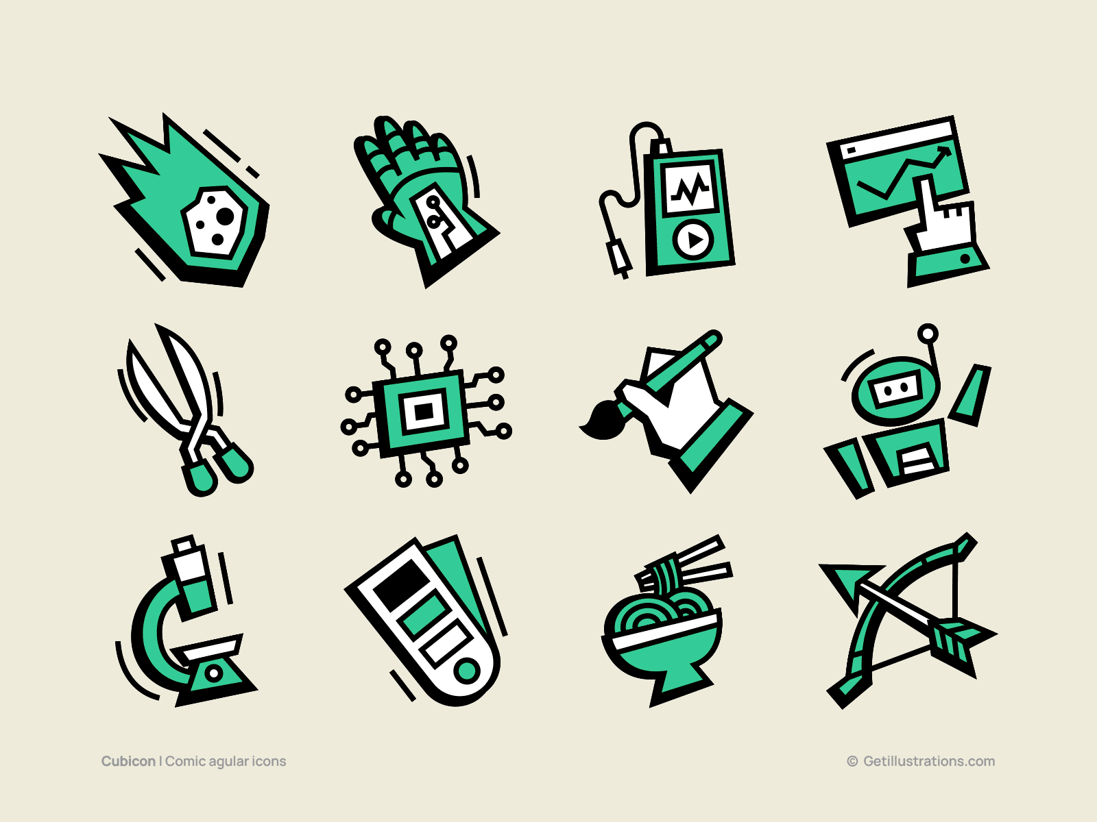 Cubicon 400 icons ai icons comic cubicons design icons download icons figma flat design future getillustrations icon set icons minimal premium icons retro science space svg icons vector website branding website icons