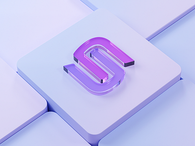 Crypto Investment Platform — Logo blender brand brand identity branding crypto cryptocurrency figma identity investment logo platform purple