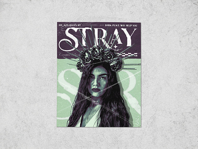 STRAY POSTER art design graphicdesign photo photoshop poster y2k