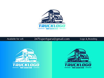 Trucking Logo. Trucking Company Logo Design. Premium Logo Vector 3d animation branding graphic design logo motion graphics truck logo design ui