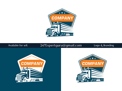 Trucking Logo. Trucking Company Logo Design. Premium Logo Vector 3d animation branding logo motion graphics truck logo design ui