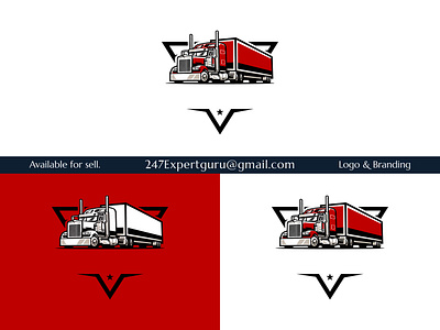 Trucking Logo. Trucking Company Logo Design. Premium Logo Vector 3d animation branding graphic design logo motion graphics truck logo design ui