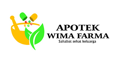 Pharmacy Logo | Apotek Wima Farma branding graphic design logo pharmacy logo