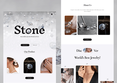 Jewelry online sales website app branding design graphic design illustration logo typography ui ux vector