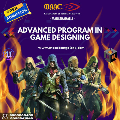 Best Game Design, VFX, Animation Institute MAAC Bangalore game design graphic design multimedia vfx visual effects