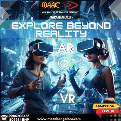 Best AR/VR Institute in Bangalore MAAC Marathahalli animation augmented reality game design multimedia virtual reality