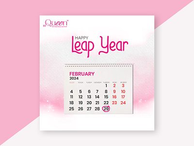 Leap Year 2024 banner banner design leap year leap year 2024 leap year banner leap year post leap year post design social media social media post design