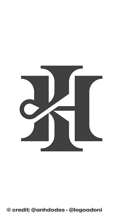 Classical I H K monogram typography logo design idea 3d animation branding creature logo design graphic design illustration logo logo design logo designer logodesign minimalist logo minimalist logo design motion graphics ui