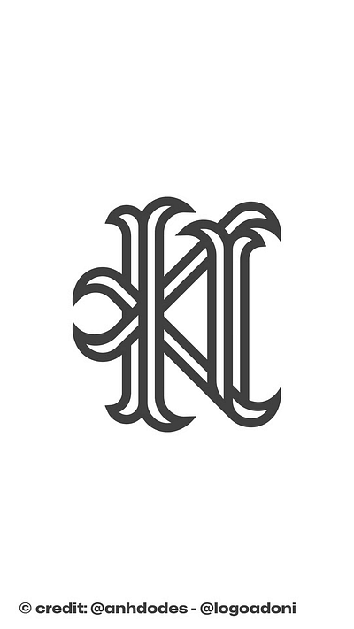 Lettering KN NK K N monogram typography logo design 3d animation branding creature logo design graphic design illustration logo logo design logo designer logodesign minimalist logo minimalist logo design motion graphics ui