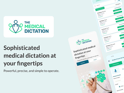 AI 🤖 Medical Dictation App 🩺 app branding design graphic design illustration logo typography ui ux vector