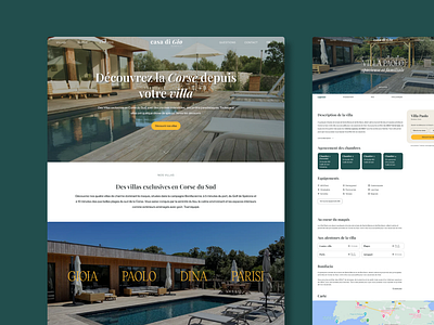 Casa di Gio | Villa rental e-commerce accomodation booking booking feature branding design feature interaction design luxury reservation ui ui design user experience user interface ux ux design villa rental webdesign