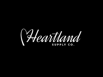 Heartland branding concept graphic design heart identity logo wordmark