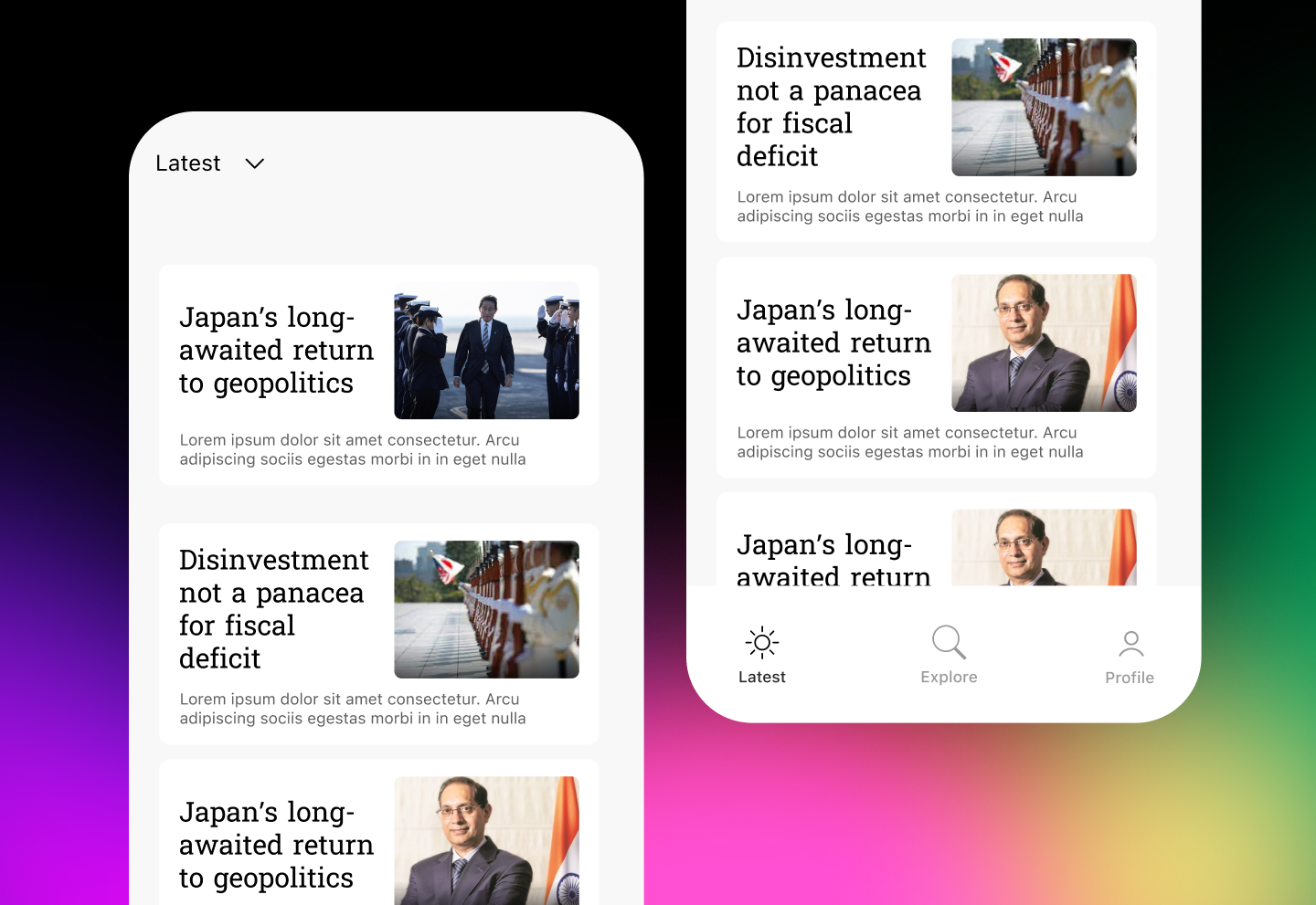 News App UI design app app design figma homescreen news app ui