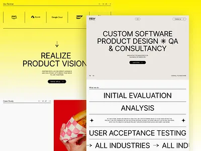 REW branding graphic design minimal ui