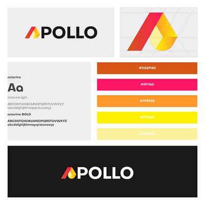 APOLLO | IT company | Branding Guidline brand guidline graphic design it it logo logo logo design