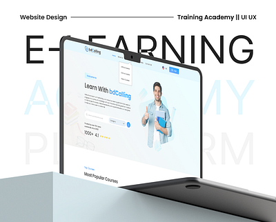 E-Learning Platform Website UI UX Design elearning academy figma learning academy learning website ui ui design ui ux user friendly user interface ux web ui website design website ui design