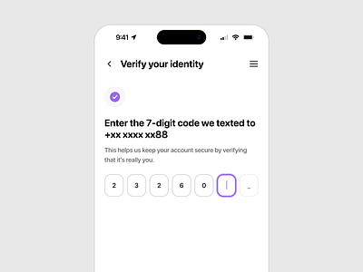 Verify Identity 0 auth auth authentication crypto design input ios app sms auth ui ux verify identity