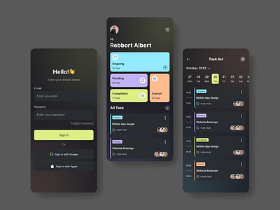 Todoist Mobile App app design design figma mobile app design mobile ui todisk ui design uiux design