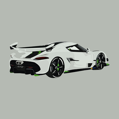 Koenigsegg Jesko Absolut caricature graphic design hypercar illustration koenigsegg jesko absolut