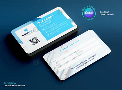 Dentist Appointment Business Card Canva Model business card design business card template canva business card design card dental dental business card dental card dental doctor business card dental doctor card dental dr. business card design dental service card dentist dentist business card dentist business card design modern business card