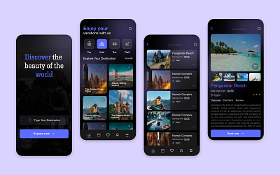 Travel Mobile Apps Design graphic design ui