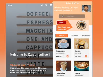 Kajad Coffee . coffee ui