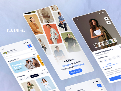 Mobile Application - Fashion app Kapda app design application clean ecommerce app fintech mobile app mobile app design splash screen ui ux