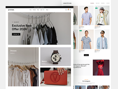 Stylrix - Fashion E-commerce Website e commerce e commerce website fashion fashion e commerce website fashion website home page landing page ui website
