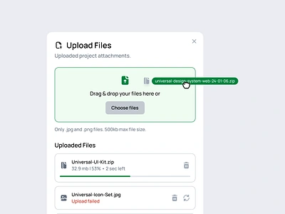 Upload Files 123done clean design system figma file icons loading minimalism modal ui ui kit upload upload file upload files