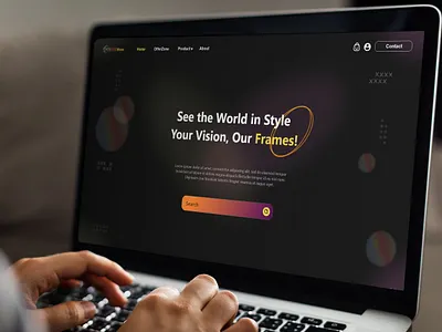 Vision Vogue: A Sleek Eyewear Shop Landing Page Design 3d animation app branding design graphic design icon illustration landing page logo mobile app motion graphics responsivedesign typography ui uiux userinterface ux vector website design