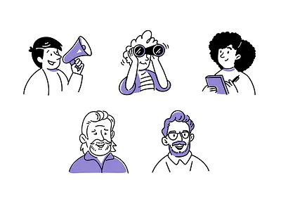 Digital Illustrations for Bia badges character art characters design design studio digital art digital illustration graphic design graphics health icons illustration illustrator interface illustrations line art line illustrations spot illustrations visual storytelling website graphics website illustrations