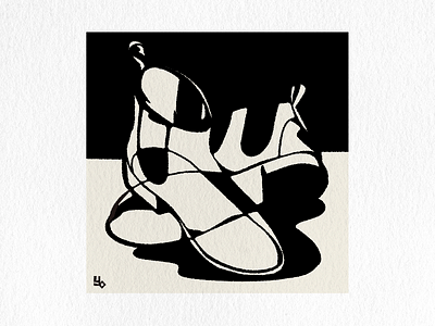 Side gore boots graphic design illustration