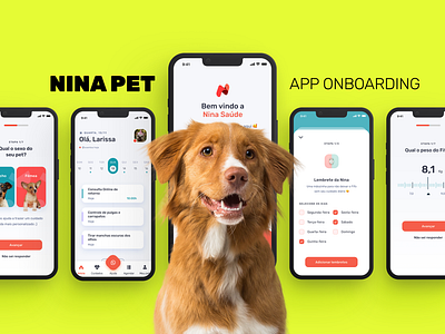 Pet Care App - Nina app dogs pet care product design ui ux