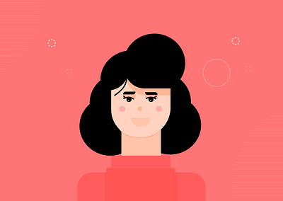 Character illustration animation character graphic design illustration person pink ui