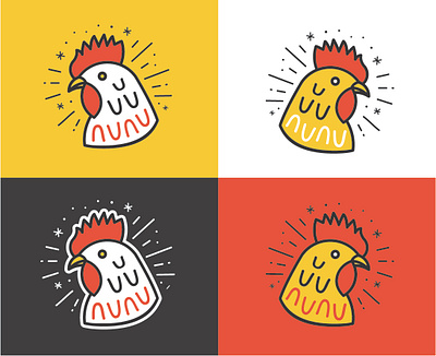 Logo & Brand Concept - Nunu Bar, Philly bar design branding chicken graphic design japanese logo philadelphia philly restaurant design rooster sake sushi yakitori